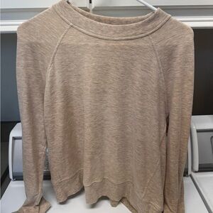lululemon Cream Long Sleeve Top